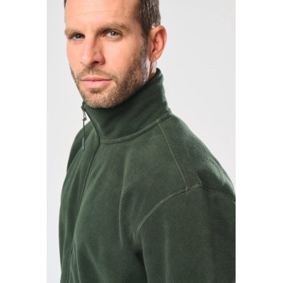 Full zip microfleece jacket man